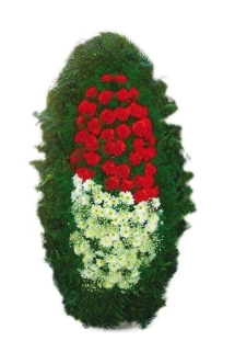 Венок ритуальный на похороны РВЖ9 в Москве