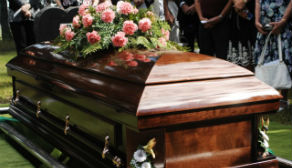 Захоронение гробом